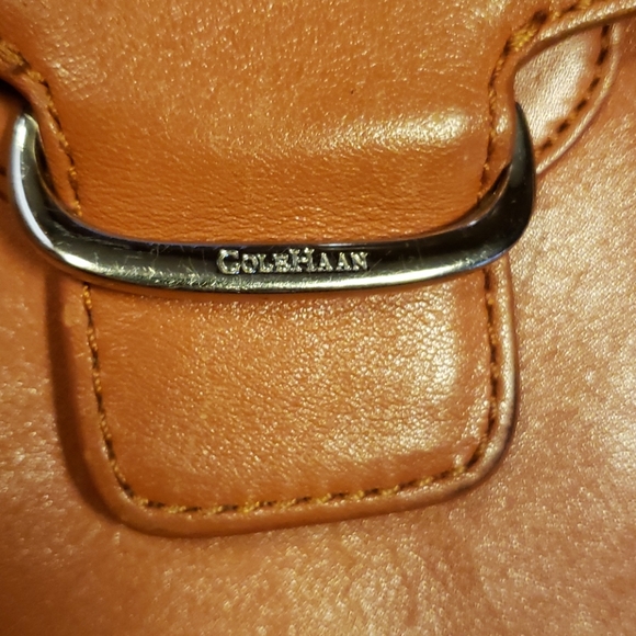 Cole Haan Caramel Leather Shoulder Bag EUC Gorge - Picture 2 of 4